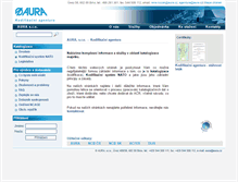 Tablet Screenshot of agentura.aura.cz